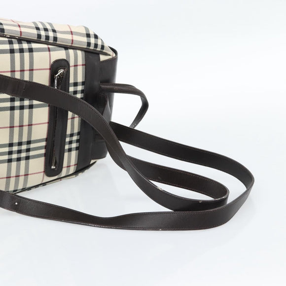 BURBERRY Nova Check Backpack Canvas Beige Brown Auth ep7277