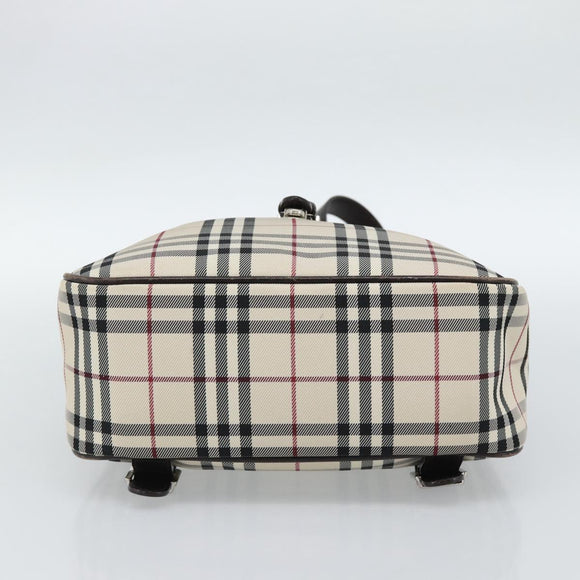 BURBERRY Nova Check Backpack Canvas Beige Brown Auth ep7277