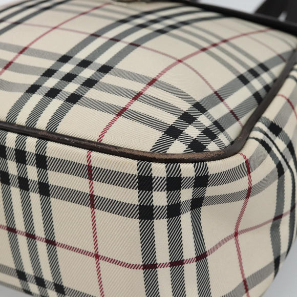 BURBERRY Nova Check Backpack Canvas Beige Brown Auth ep7277