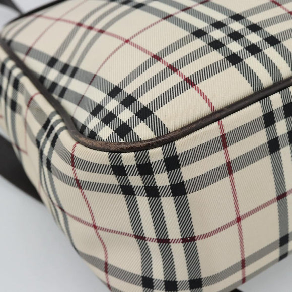 BURBERRY Nova Check Backpack Canvas Beige Brown Auth ep7277