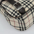 BURBERRY Nova Check Backpack Canvas Beige Brown Auth ep7277-19
