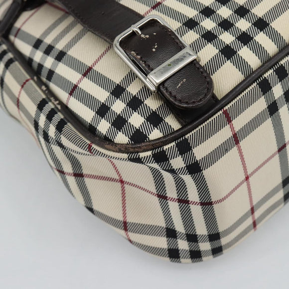 BURBERRY Nova Check Backpack Canvas Beige Brown Auth ep7277