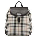 BURBERRY Nova Check Backpack Canvas Beige Brown Auth ep7277-13
