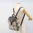 BURBERRY Nova Check Backpack Canvas Beige Brown Auth ep7277-26
