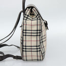 BURBERRY Nova Check Backpack Canvas Beige Brown Auth ep7277-3