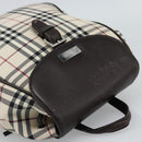 BURBERRY Nova Check Backpack Canvas Beige Brown Auth ep7277-6