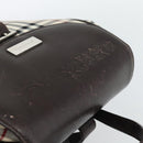 BURBERRY Nova Check Backpack Canvas Beige Brown Auth ep7277-7