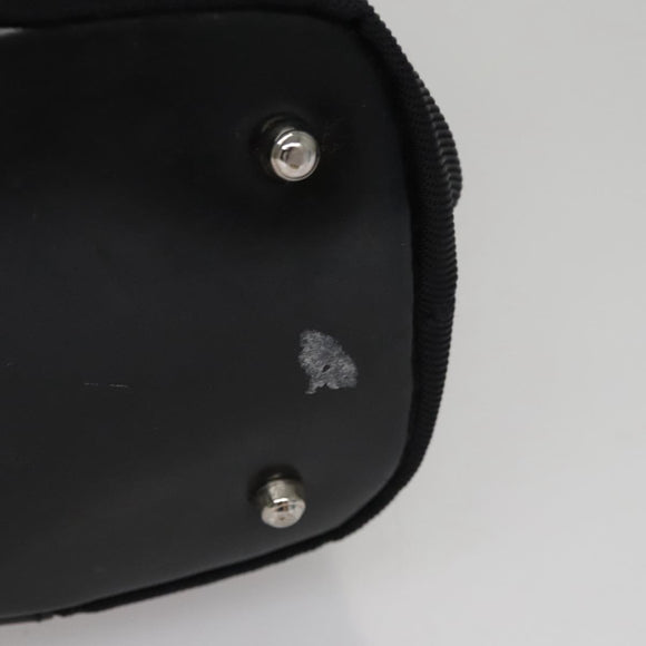 GUCCI Bamboo Hand Bag Nylon Black Auth ep7284