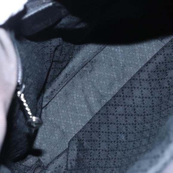 GUCCI Bamboo Hand Bag Nylon Black Auth ep7284