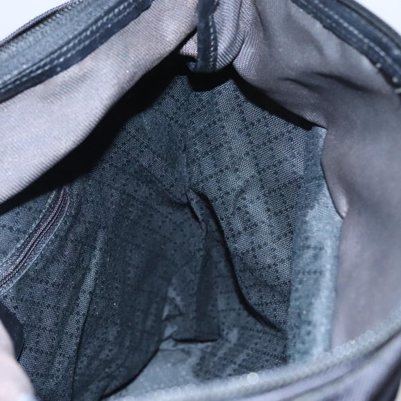 GUCCI Bamboo Hand Bag Nylon Black Auth ep7284