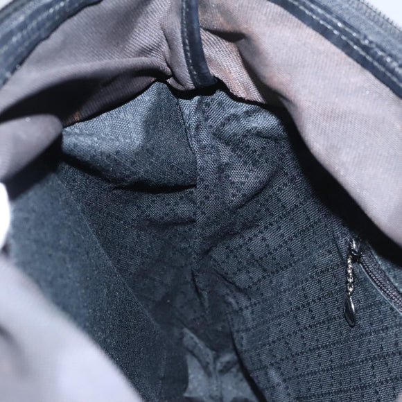 GUCCI Bamboo Hand Bag Nylon Black Auth ep7284