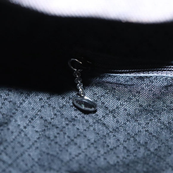 GUCCI Bamboo Hand Bag Nylon Black Auth ep7284