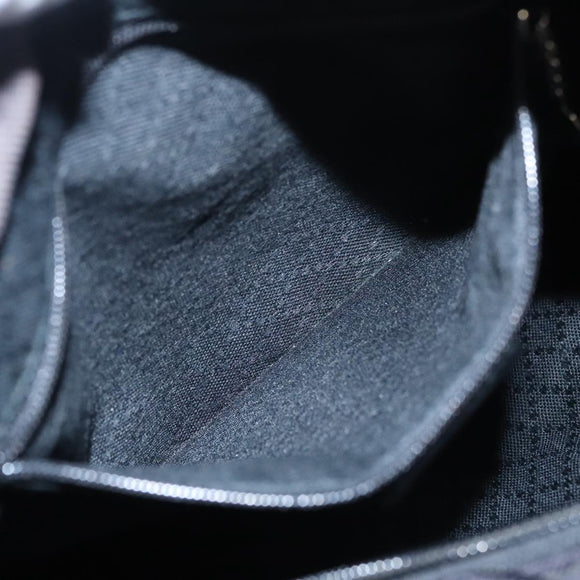 GUCCI Bamboo Hand Bag Nylon Black Auth ep7284