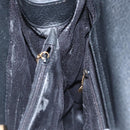 GUCCI Bamboo Hand Bag Suede Leather Black Auth ep7313-19
