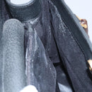GUCCI Bamboo Hand Bag Suede Leather Black Auth ep7313-22