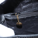 GUCCI Bamboo Hand Bag Suede Leather Black Auth ep7313-25