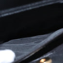 GUCCI Bamboo Hand Bag Suede Leather Black Auth ep7313-24