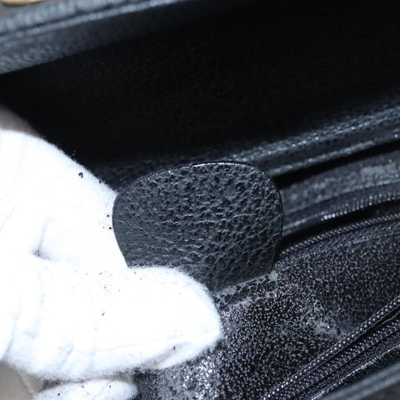 GUCCI Bamboo Hand Bag Suede Leather Black Auth ep7313