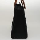 GUCCI Bamboo Hand Bag Suede Leather Black Auth ep7313-5
