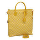 LOUIS VUITTON Damier Color Mobile Shoulder Bag 2way Yellow N41305 LV Auth ep7319-1