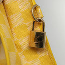 LOUIS VUITTON Damier Color Mobile Shoulder Bag 2way Yellow N41305 LV Auth ep7319-19