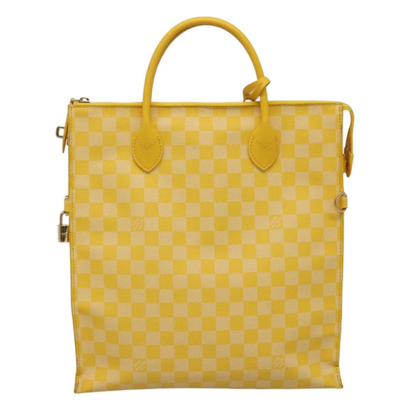 LOUIS VUITTON Damier Color Mobile Shoulder Bag 2way Yellow N41305 LV Auth ep7319