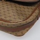 GUCCI Micro GG Canvas Shoulder Bag PVC Beige Auth ep7320-10