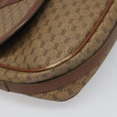 GUCCI Micro GG Canvas Shoulder Bag PVC Beige Auth ep7320-11