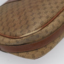 GUCCI Micro GG Canvas Shoulder Bag PVC Beige Auth ep7320-17