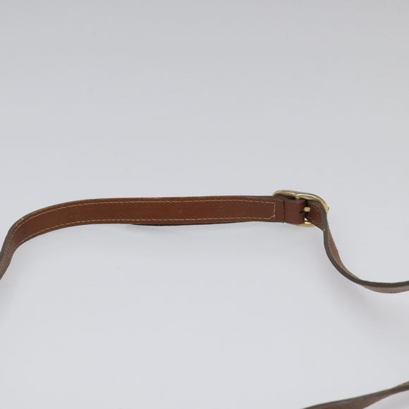 GUCCI Micro GG Canvas Shoulder Bag PVC Beige Auth ep7320