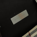 BURBERRY Nova Check Boston Bag Canvas Beige Auth ep7325-14