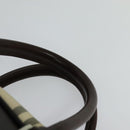 BURBERRY Nova Check Boston Bag Canvas Beige Auth ep7325-8