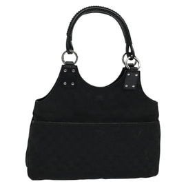 GUCCI GG Canvas Shoulder Bag Black 132260 Auth ep7331