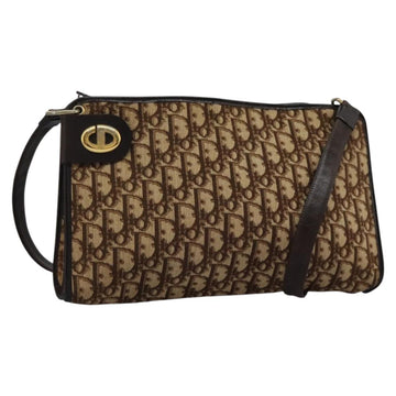 Christian Dior Trotter Canvas Shoulder Bag Brown Auth ep7344