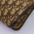 Christian Dior Trotter Canvas Shoulder Bag Brown Auth ep7344-15