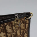 Christian Dior Trotter Canvas Shoulder Bag Brown Auth ep7344-10