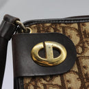 Christian Dior Trotter Canvas Shoulder Bag Brown Auth ep7344-11