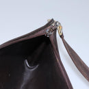 Christian Dior Trotter Canvas Shoulder Bag Brown Auth ep7344-19