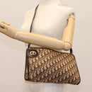 Christian Dior Trotter Canvas Shoulder Bag Brown Auth ep7344-21