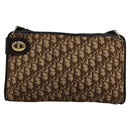 Christian Dior Trotter Canvas Shoulder Bag Brown Auth ep7344-13