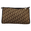 Christian Dior Trotter Canvas Shoulder Bag Brown Auth ep7344-2