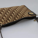 Christian Dior Trotter Canvas Shoulder Bag Brown Auth ep7344-6