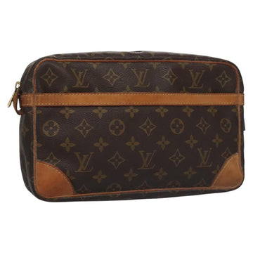 LOUIS VUITTON Monogram Compiegne 28 Clutch Bag M51845 LV Auth ep7374