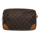 LOUIS VUITTON Monogram Compiegne 28 Clutch Bag M51845 LV Auth ep7374-2
