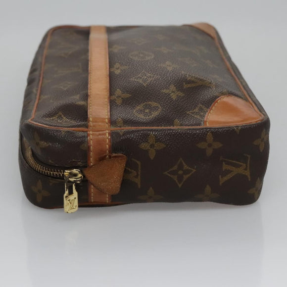 LOUIS VUITTON Monogram Compiegne 28 Clutch Bag M51845 LV Auth ep7374