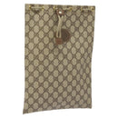 GUCCI GG Supreme Pouch PVC Leather Beige 97 19 303 Auth ep7389-1
