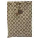 GUCCI GG Supreme Pouch PVC Leather Beige 97 19 303 Auth ep7389-13