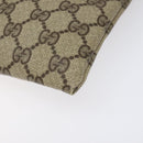 GUCCI GG Supreme Pouch PVC Leather Beige 97 19 303 Auth ep7389-7