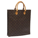 LOUIS VUITTON Monogram Sac Plat Hand Bag M51140 LV Auth ep7390-1