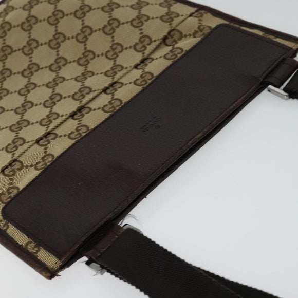 GUCCI GG Canvas Shoulder Bag Beige 27639 Auth ep7391